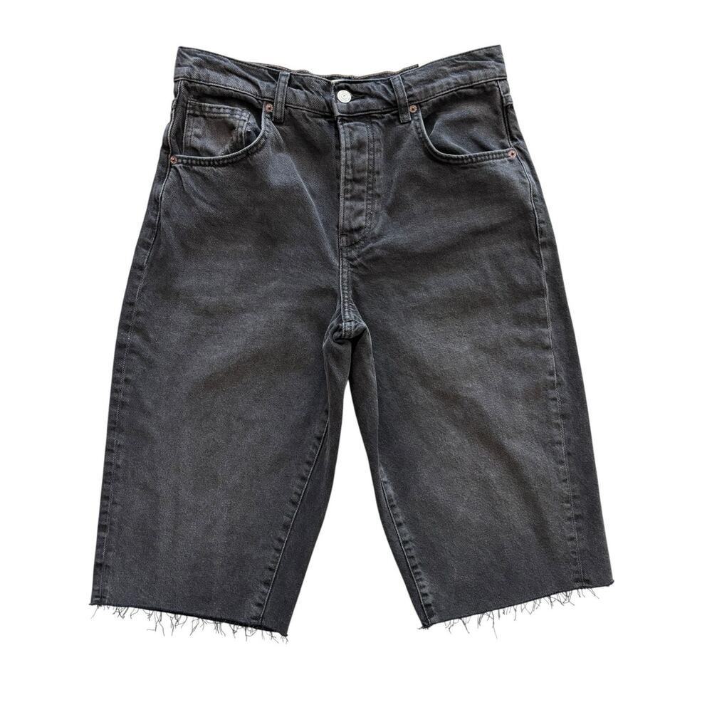 WE THE FREE FREE PEOPLE JAM SESSION RELAXED CAPRI NWT SIZE 27 ROCKSTEADY BLACK - Picture 2 of 10